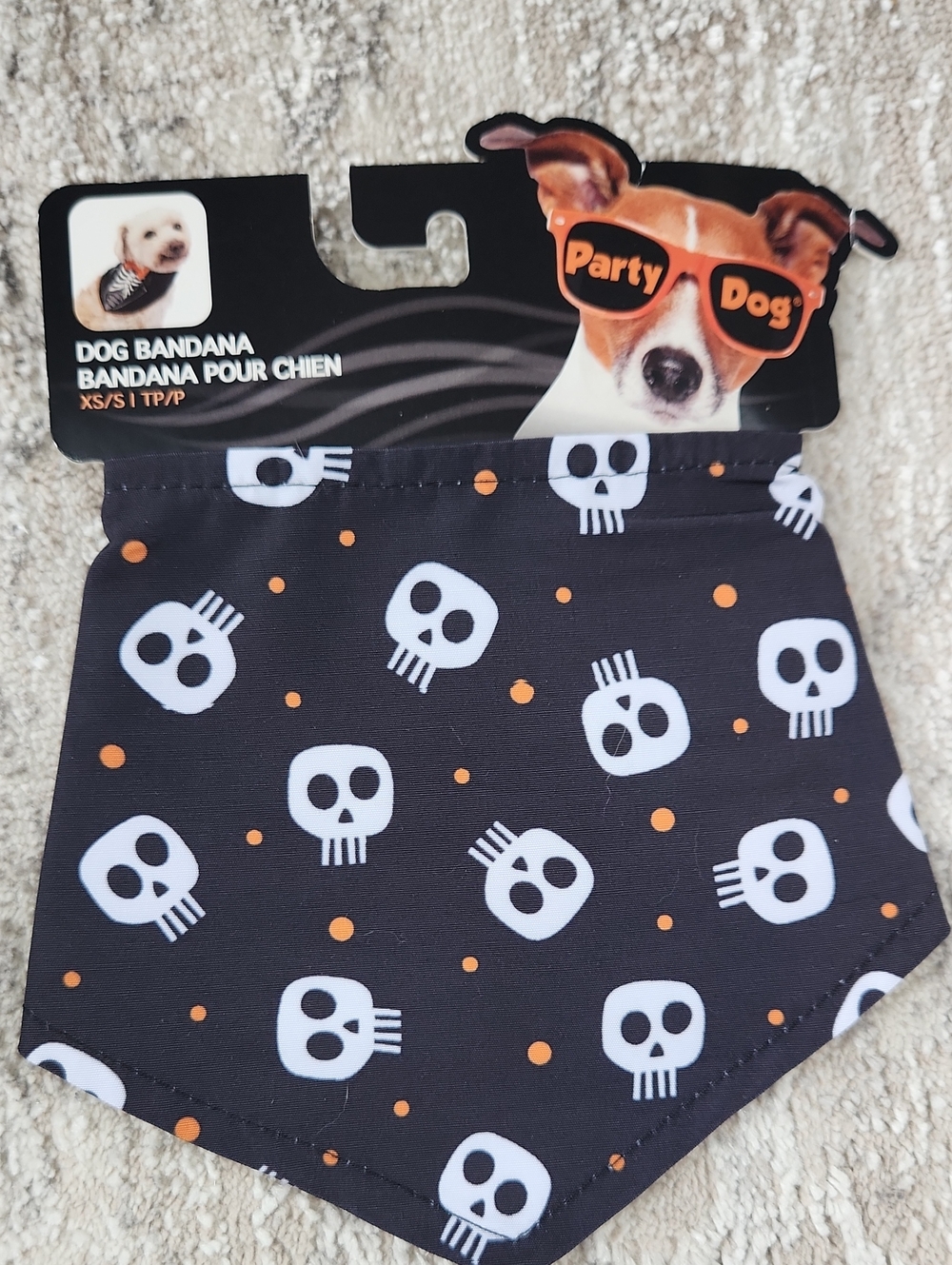 Dog Bandana For Halloween, XS/S